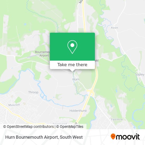 Hurn Bournemouth Airport map