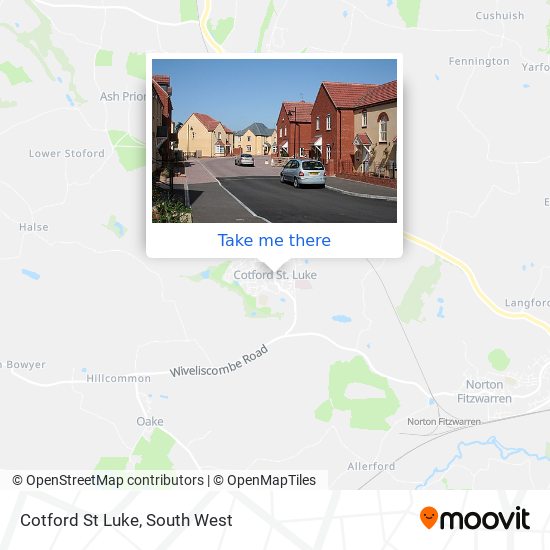 Cotford St Luke map