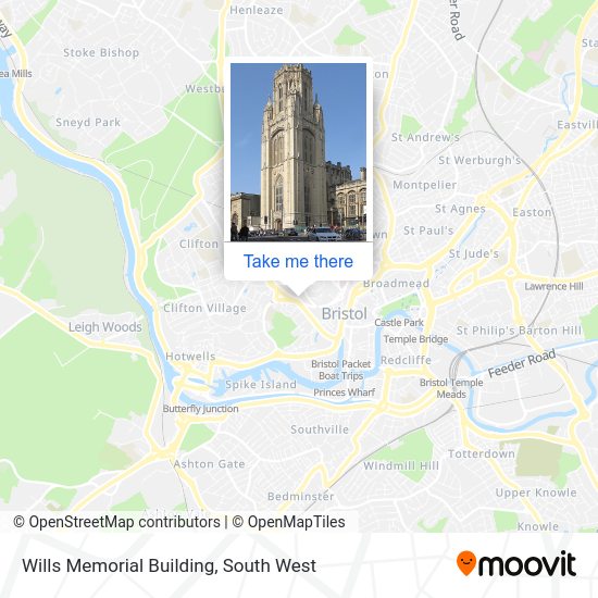 Wills Memorial Building map