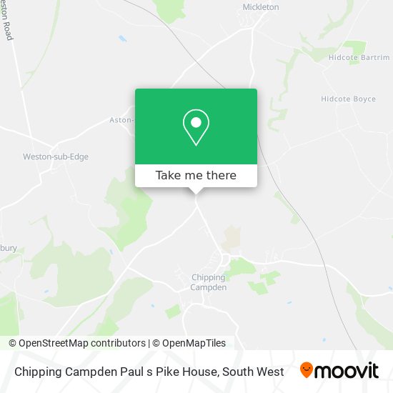 Chipping Campden Paul s Pike House map