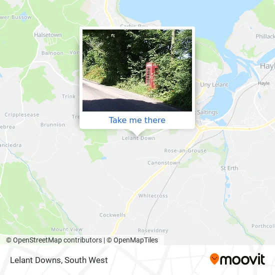 Lelant Downs map