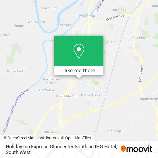 Holiday Inn Express Gloucester South an IHG Hotel map