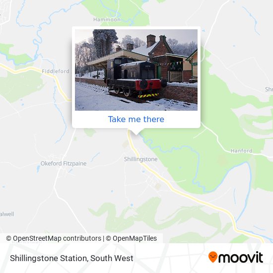 Shillingstone Station map