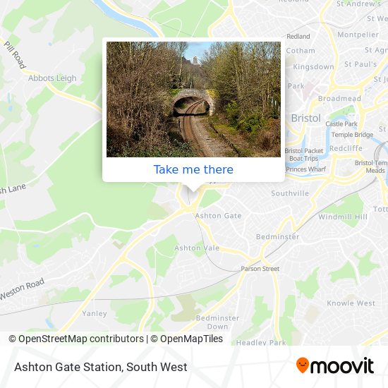 Ashton Gate Station map