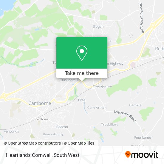 Heartlands Cornwall map