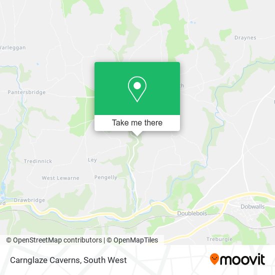 Carnglaze Caverns map