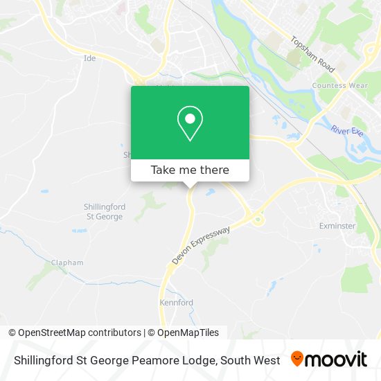 Shillingford St George Peamore Lodge map