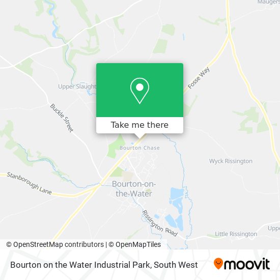 Bourton on the Water Industrial Park map