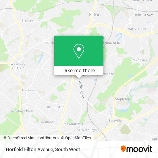 Horfield Filton Avenue map