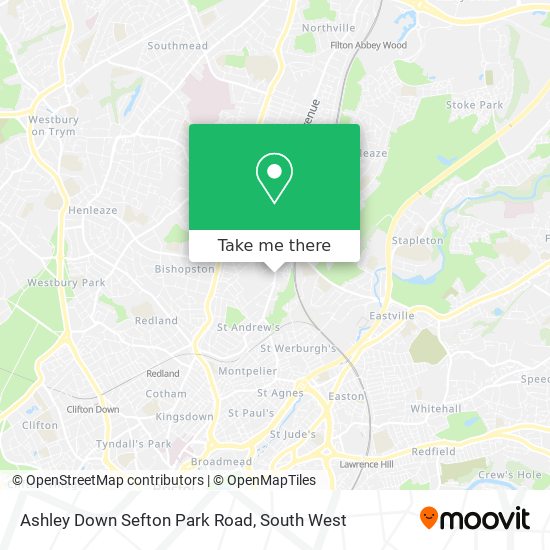 Ashley Down Sefton Park Road map