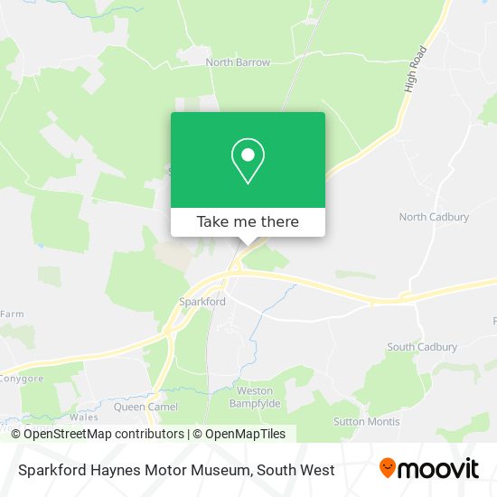 Sparkford Haynes Motor Museum map