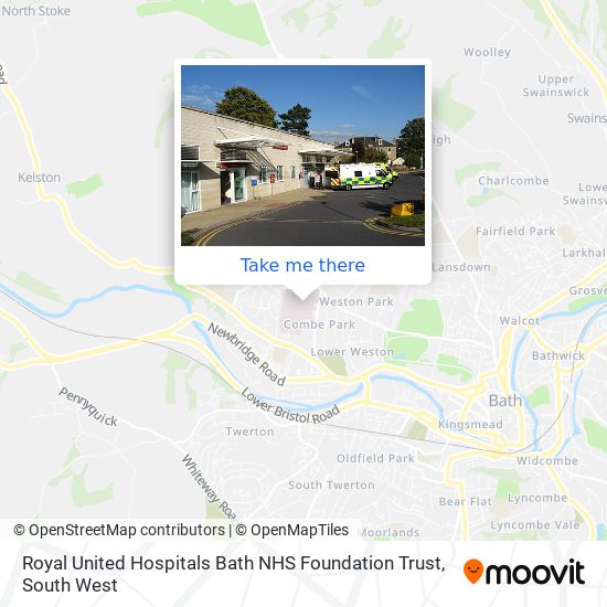 Royal United Hospitals Bath NHS Foundation Trust map