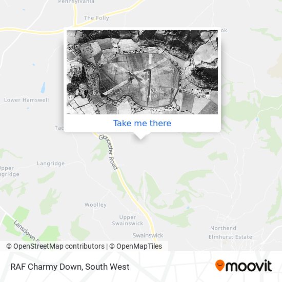 RAF Charmy Down map