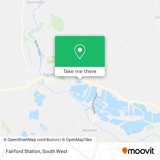 Fairford Station map