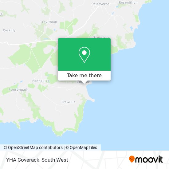 YHA Coverack map