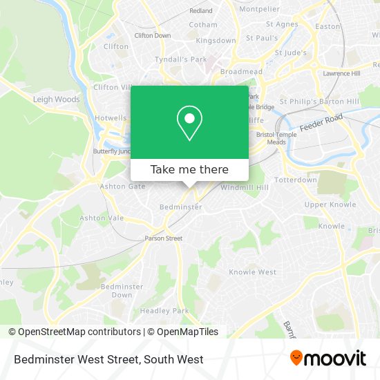 Bedminster West Street map