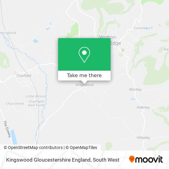 Kingswood Gloucestershire England map