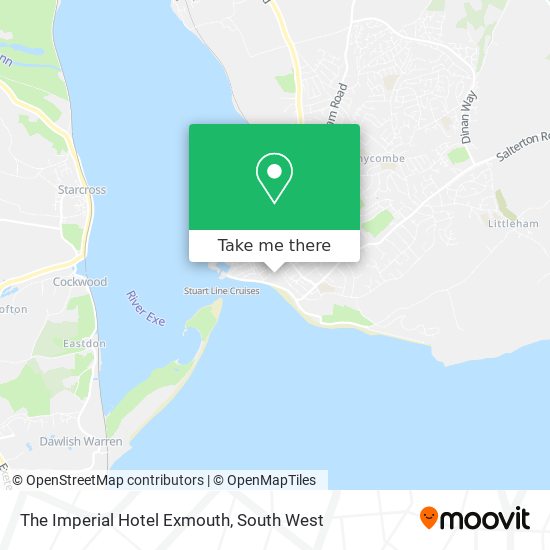 The Imperial Hotel Exmouth map