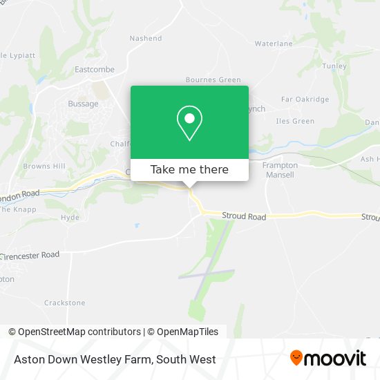 Aston Down Westley Farm map