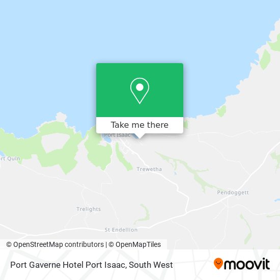 Port Gaverne Hotel Port Isaac map