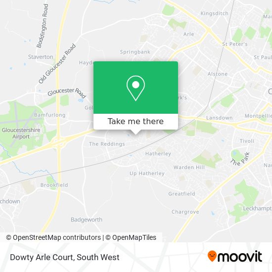 Dowty Arle Court map