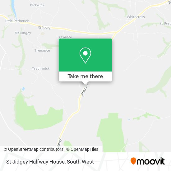 St Jidgey Halfway House map