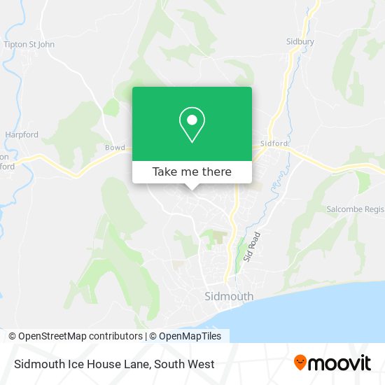 Sidmouth Ice House Lane map