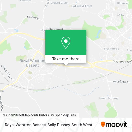Royal Wootton Bassett Sally Pussey map