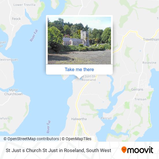 St Just s Church St Just in Roseland map