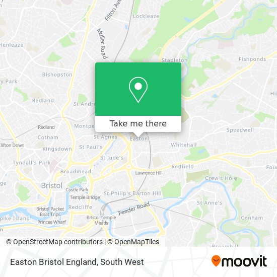Easton Bristol England map