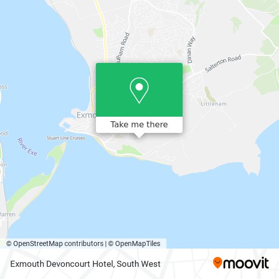 Exmouth Devoncourt Hotel map