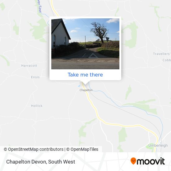 Chapelton Devon map