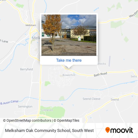 Melksham Oak Community School map