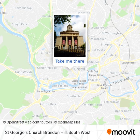 St George s Church Brandon Hill map