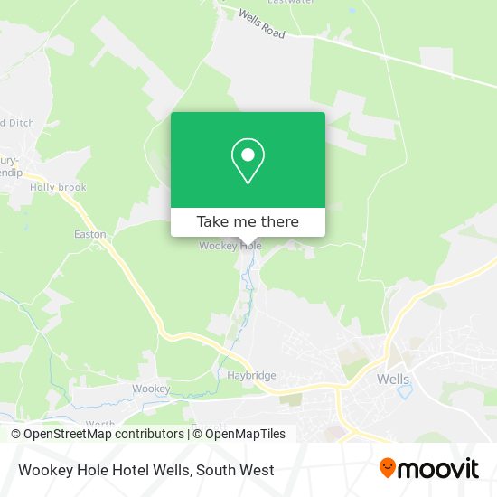 Wookey Hole Hotel Wells map