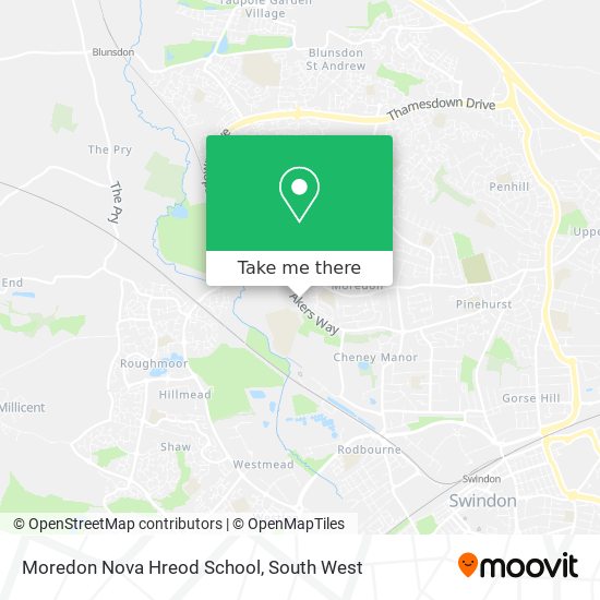 Moredon Nova Hreod School map