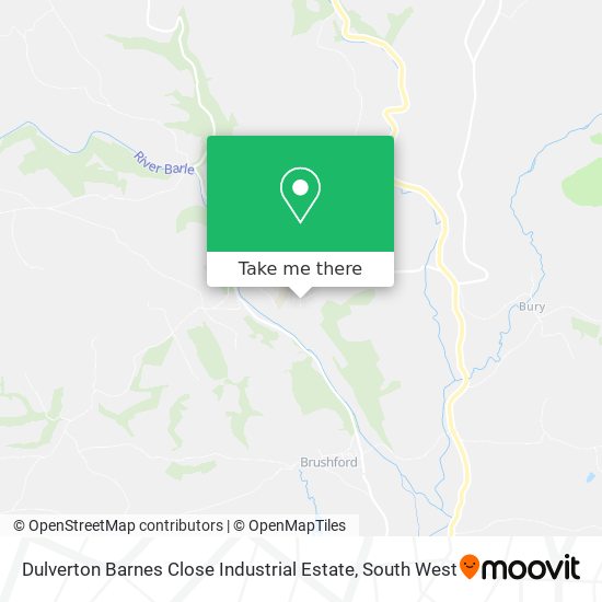 Dulverton Barnes Close Industrial Estate map