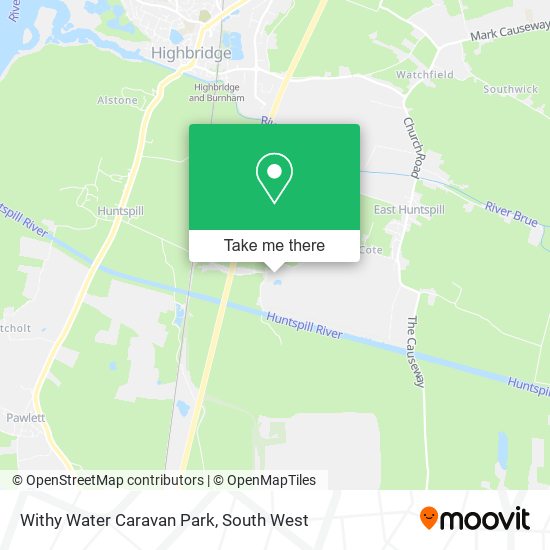 Withy Water Caravan Park map