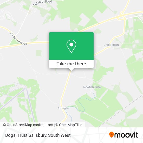 Dogs' Trust Salisbury map