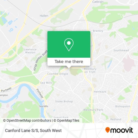Canford Lane S/S map