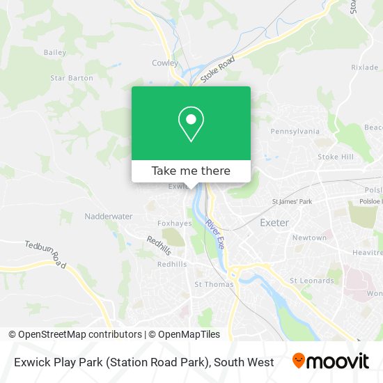 Exwick Play Park (Station Road Park) map