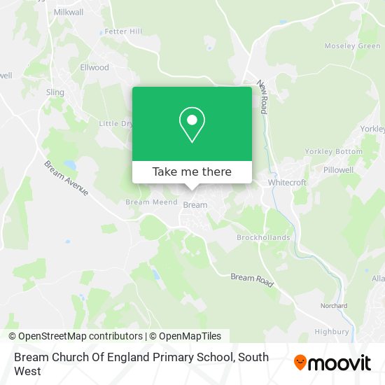 Bream Church Of England Primary School map