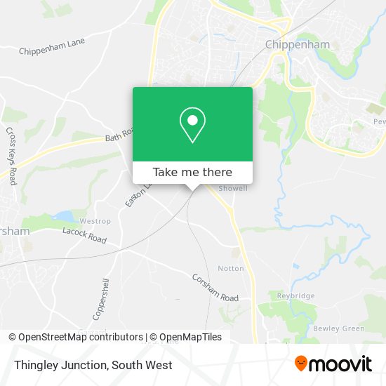 Thingley Junction map