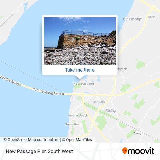 New Passage Pier map