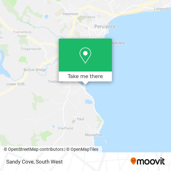 Sandy Cove map