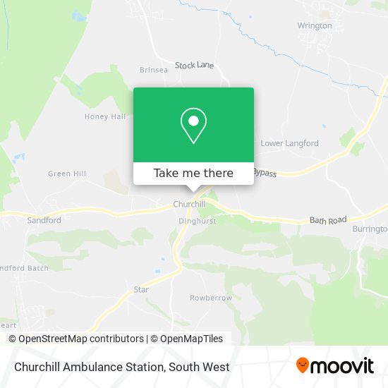 Churchill Ambulance Station map