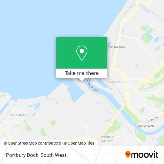 Portbury Dock map