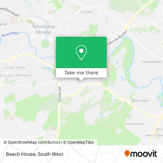 Beech House map