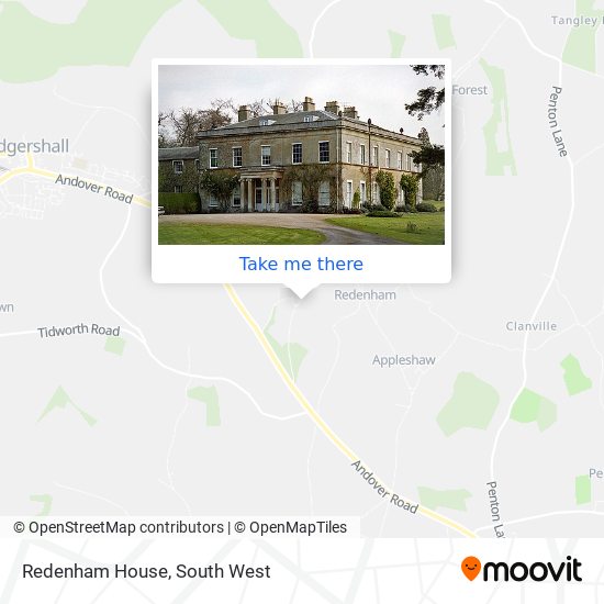 Redenham House map