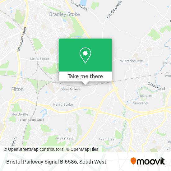 Bristol Parkway Signal Bl6586 map